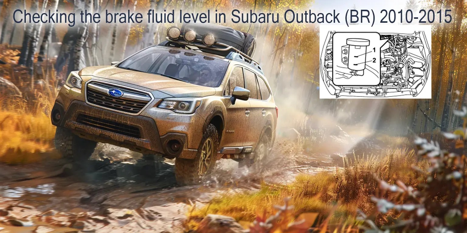 Subaru Outback (BR) Checking the brake fluid level Brake fluid